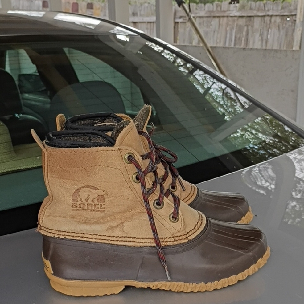 Sorel Tan and Brown Winter Boots